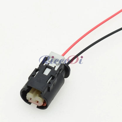 2P automotive waterproof cable connector featuring secure locking mechanism to prevent disconnection