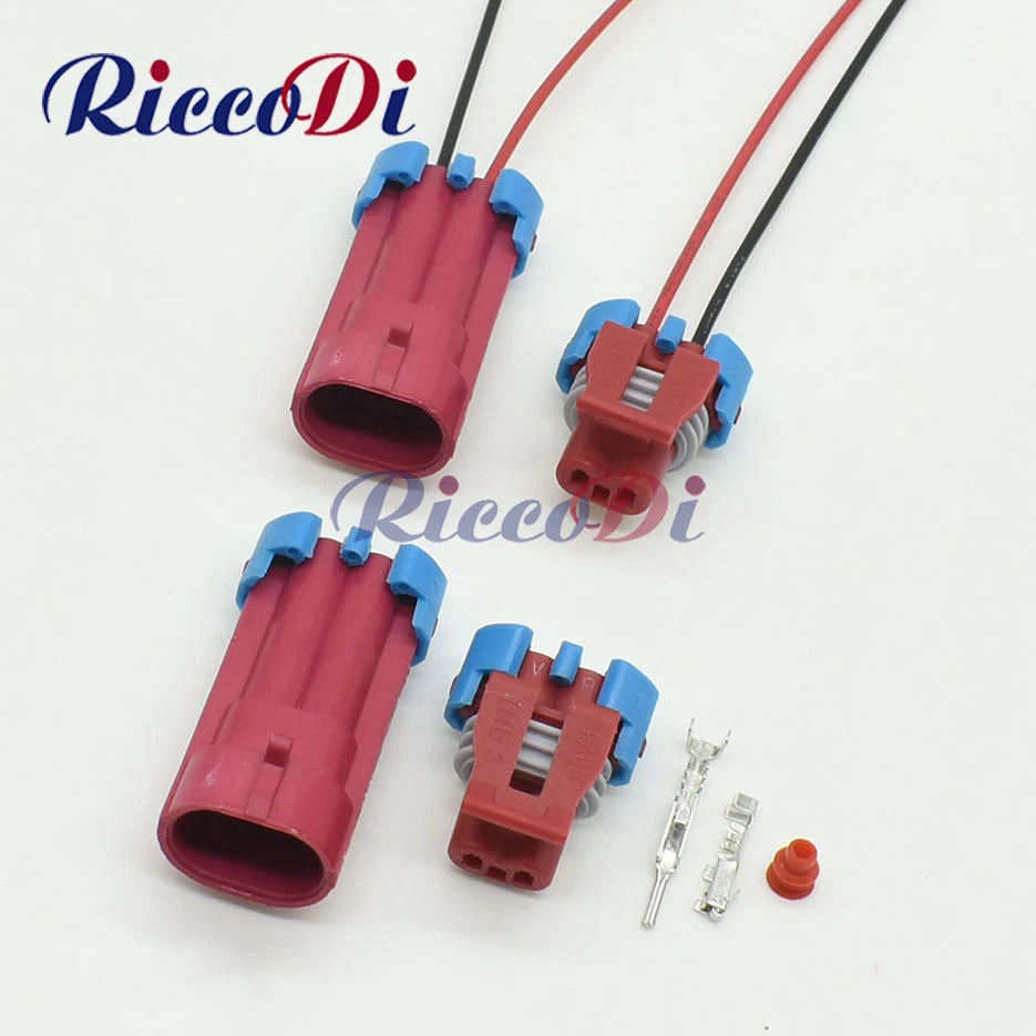 Overview of 2-pin male female automotive waterproof connector for solenoid valve and EGR sensor plug