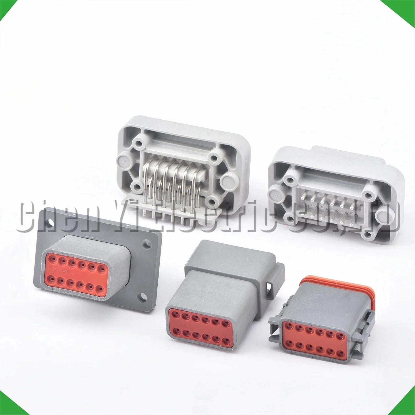 Automotive electrical wire harness waterproof connector plug male and female