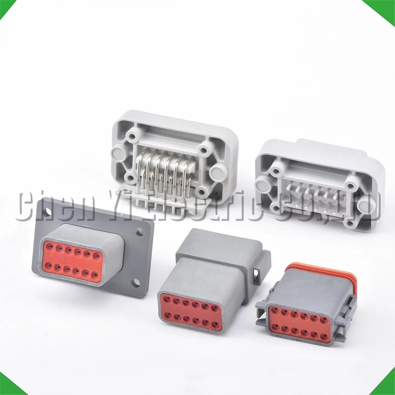 Automotive electrical wire harness waterproof connector plug male and female