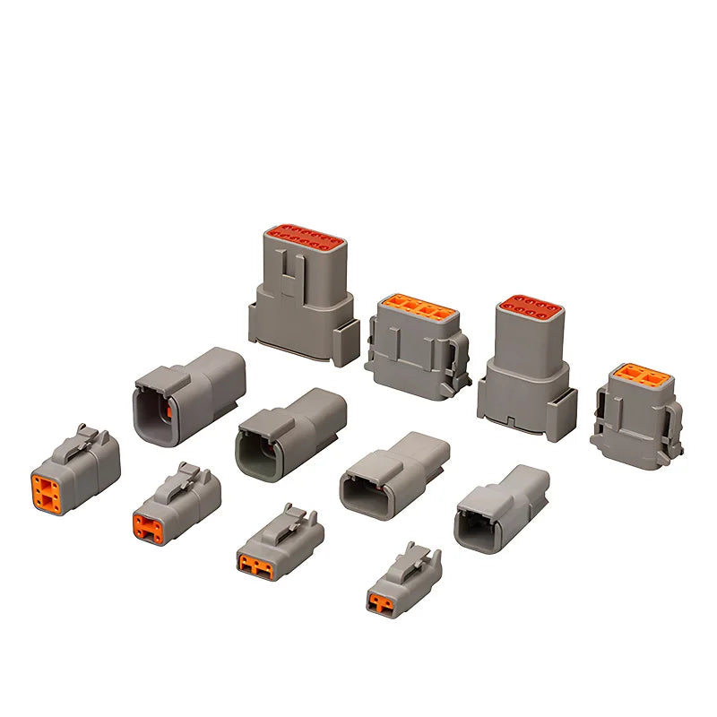 Waterproof DTM series connector for 16-22AWG wire, DTM04-2P DTM06-2S male & female