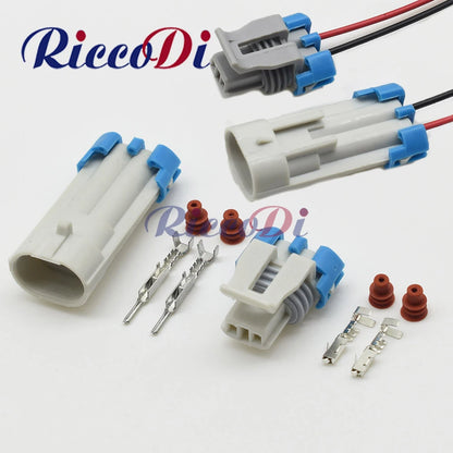 2 pin waterproof automotive electric jet valve connector for secure wiring