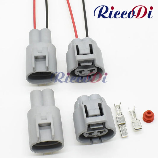 2 pin waterproof electronic fan connector plug male and female for automotive cooling systems