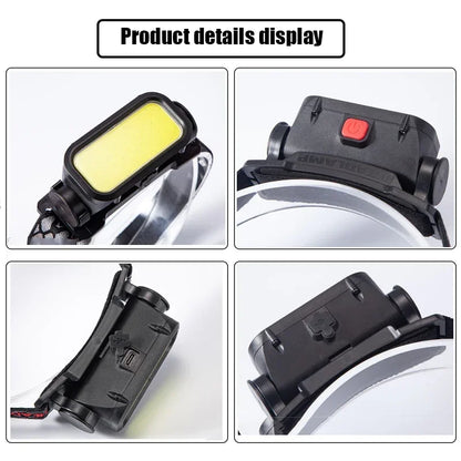 Waterproof LED head torch for outdoor use