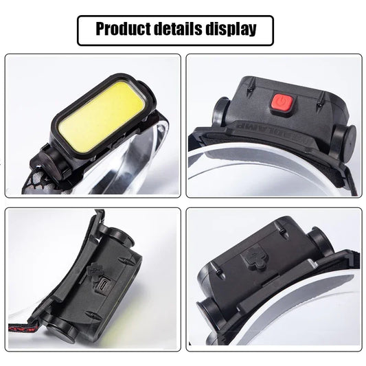 Waterproof LED head torch for outdoor use