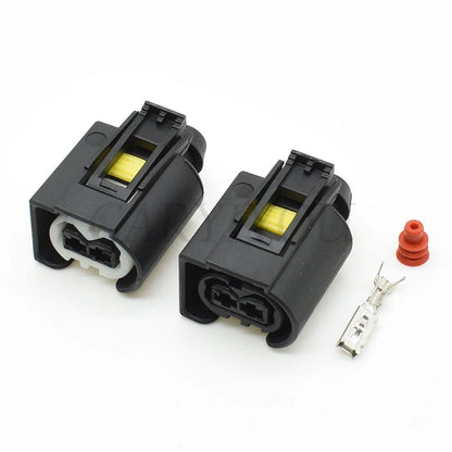 Waterproof ignition coil connector with wire harness for automotive electrical systems