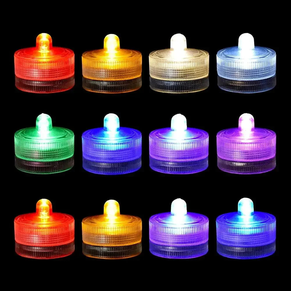 LED flameless waterproof tea light for decoration
