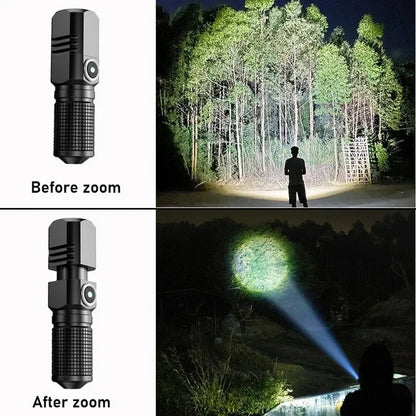 Waterproof LED flashlight for outdoor use