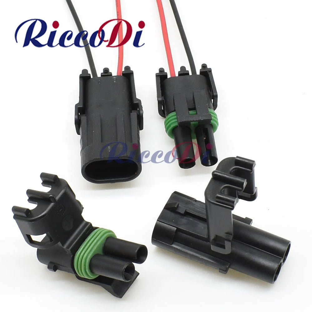 waterproof motorcycle electrical connector 2.5mm for injector wiring systems