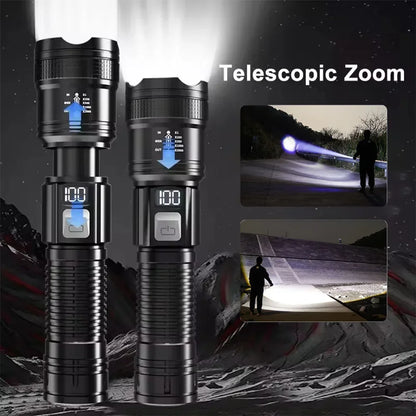 Waterproof LED flashlight for outdoor camping and fishing