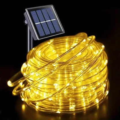 Waterproof outdoor rope string lights with 8 modes