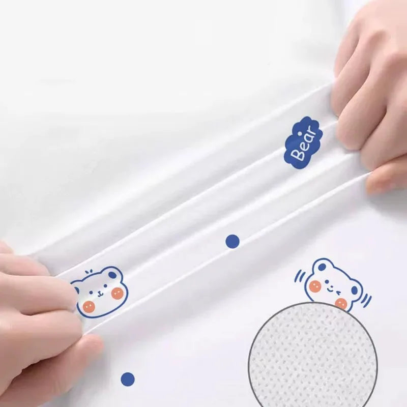 Waterproof disposable bed sheet and bedding set for travel and hotels