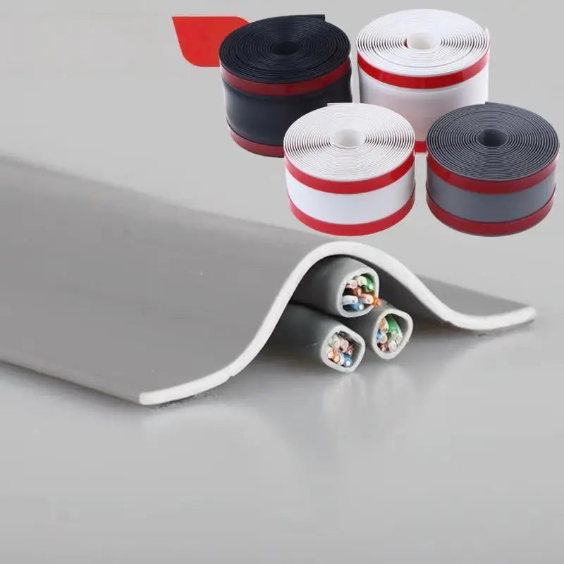 Wear-resistant PVC wire protection strip cable cover for floor wire management