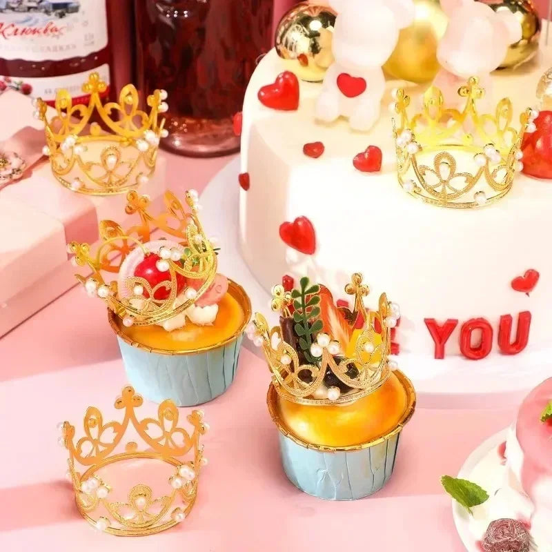 Tiara crown cake topper for wedding decor