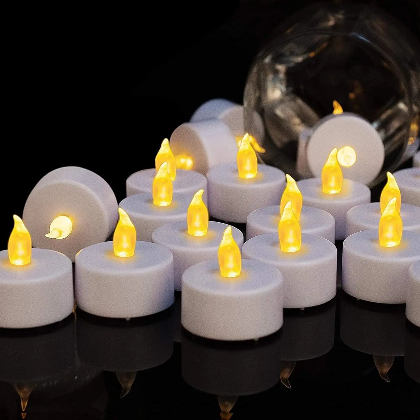 Flameless LED tea light for wedding decoration