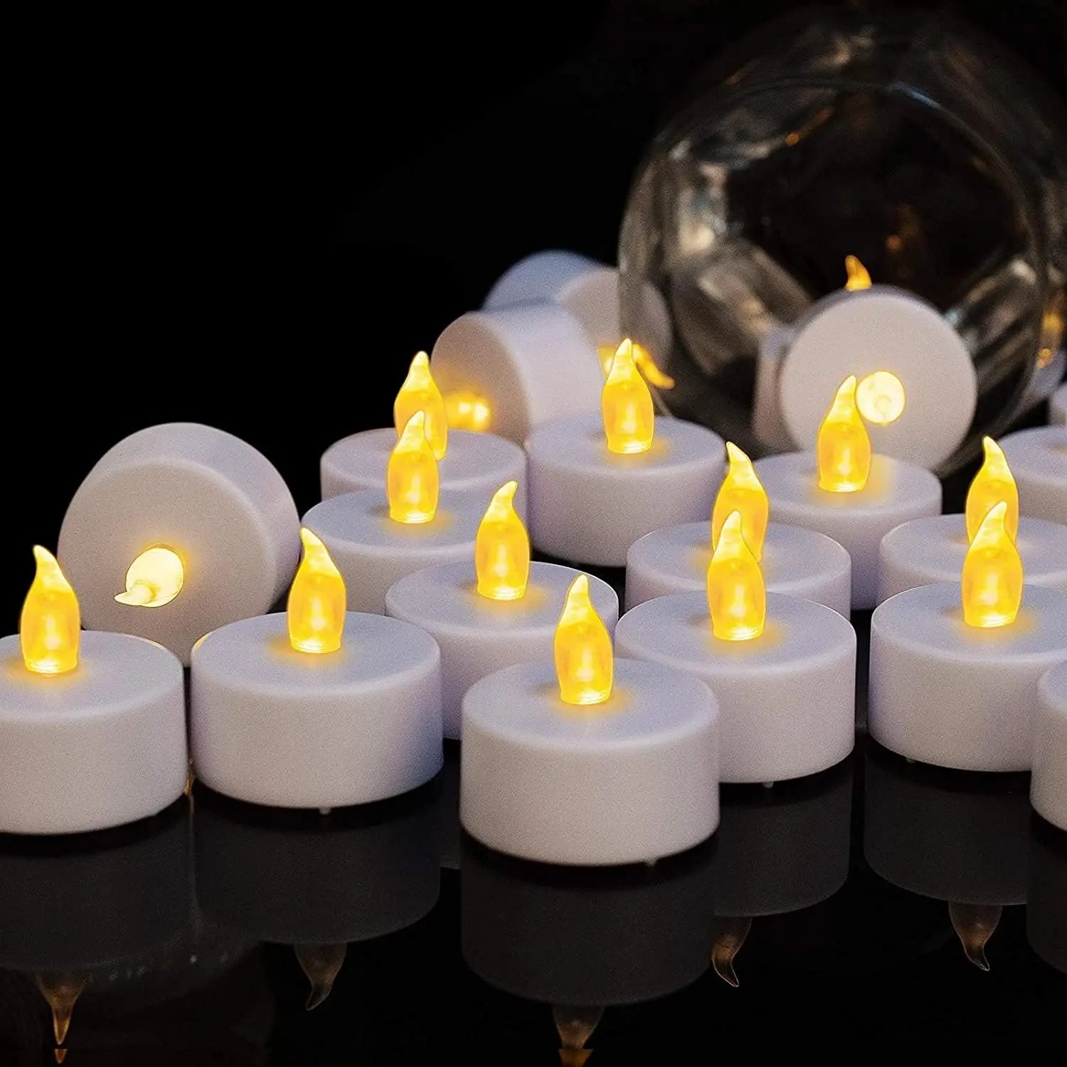 Flameless LED tea light for wedding decoration