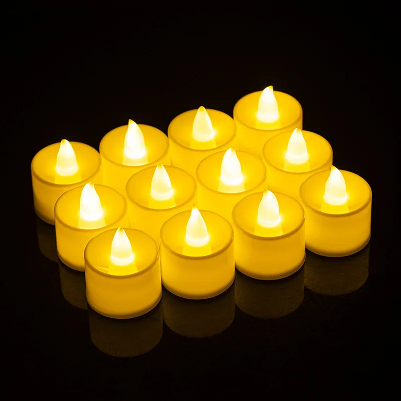 Heart-shaped LED candle for wedding decoration