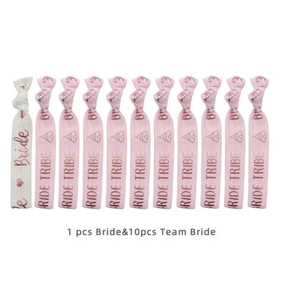 Wedding hen party bracelet close up detail design