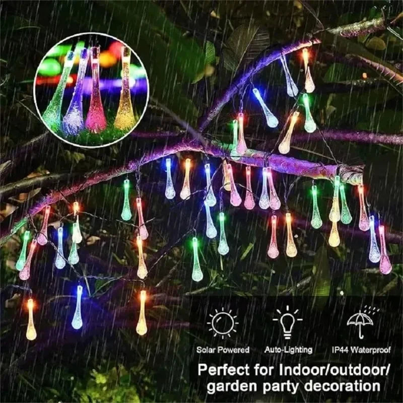 Solar string lights for wedding, party, and garden