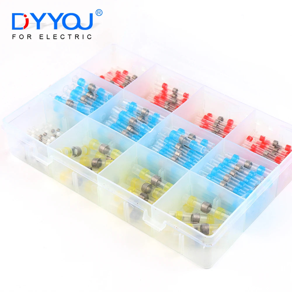 Welding ring heat shrink terminal, IP67 waterproof electrical connector, heat shrink tube wire connection terminal