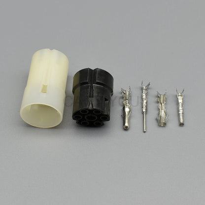 White 1.5/3.5mm series automotive connector male female with 15 cm wires