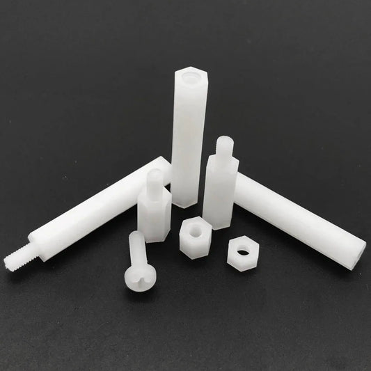 white-nylon-hex-standoff-spacer