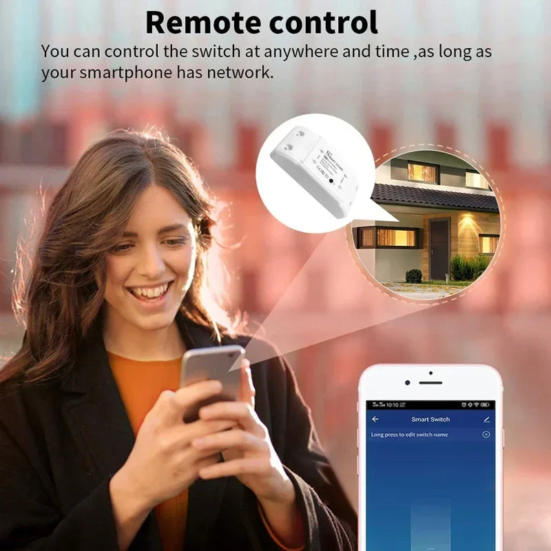 Structure of Tuya WiFi smart switch module for LED lights with remote control via Smart Life app