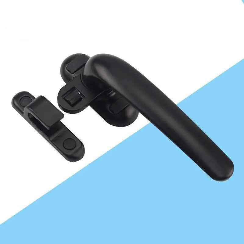 Casement window handle with lock mechanism