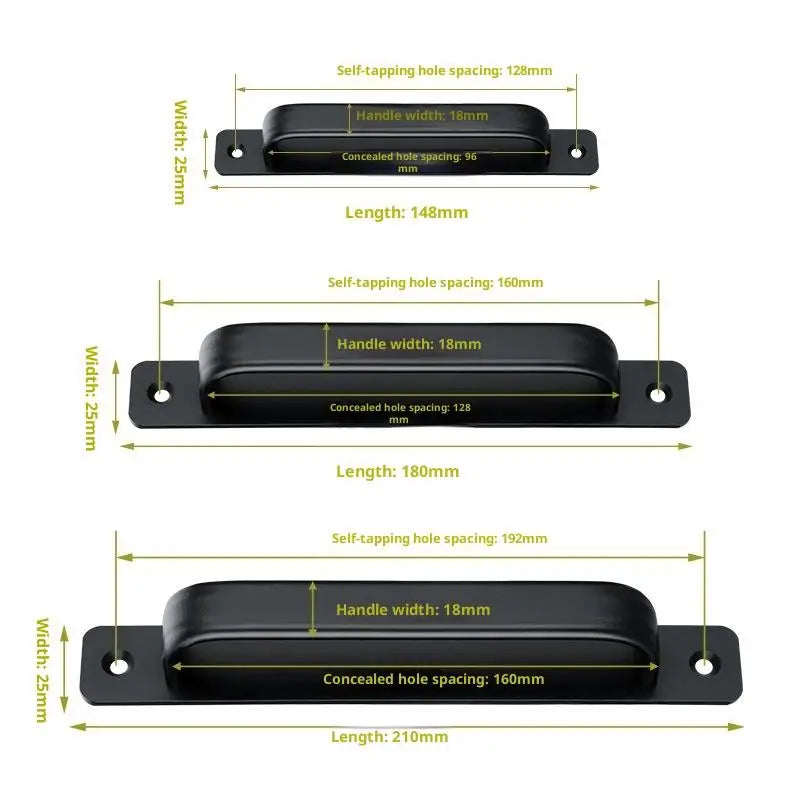 Aluminum push-pull handle for window installation