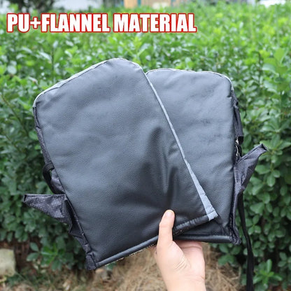 Motorcycle handle cover gloves for winter warmth and rain protection