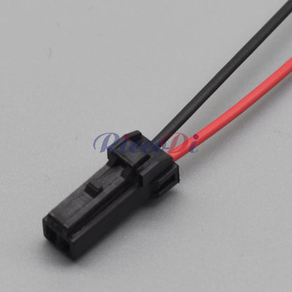 Detailed view of terminal structure for automotive unsealed wire harness connector ensuring stable electrical contact