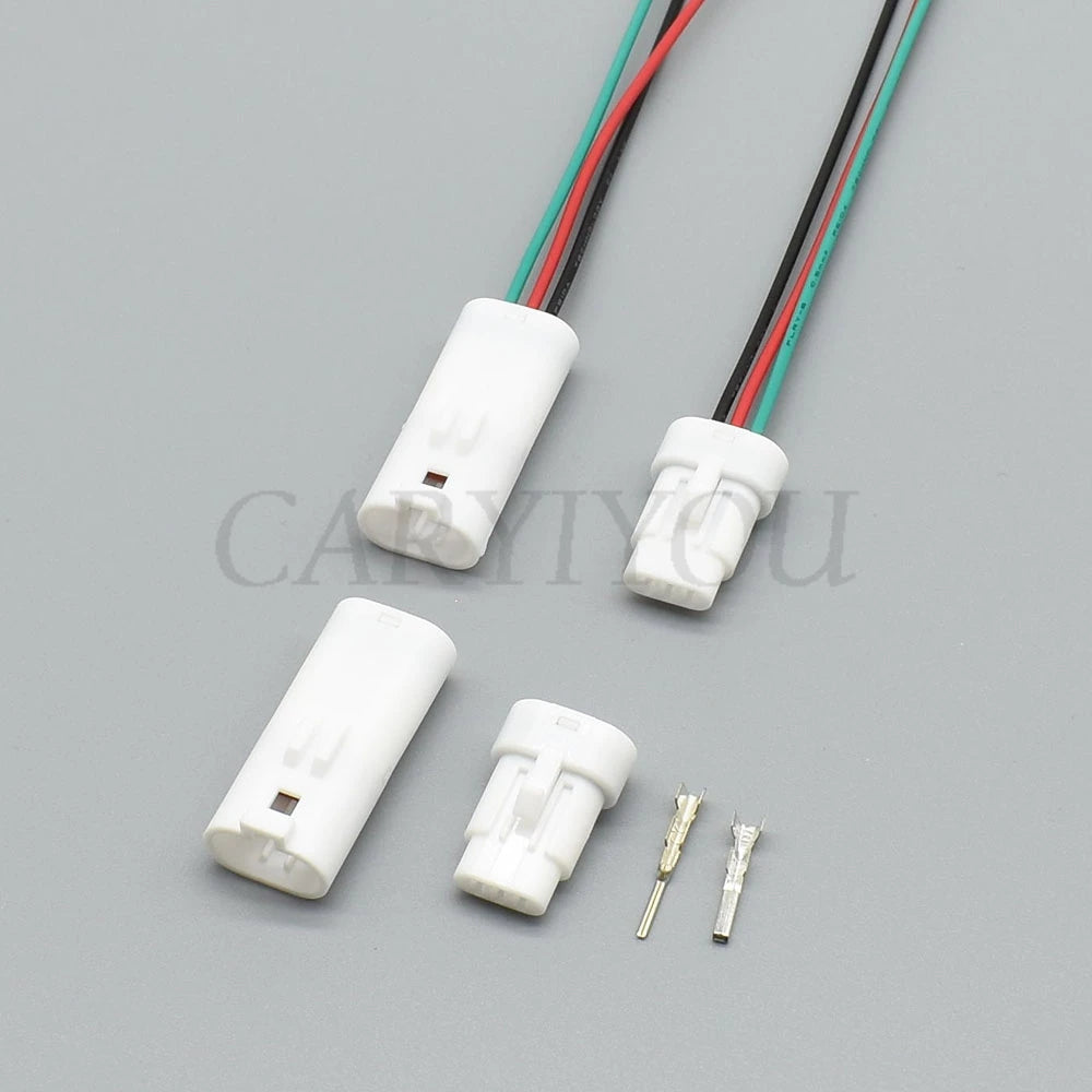 Plastic housing structure of 7123-1835 7222-1835 3 pin 1.2mm male female auto wire harness connector plug