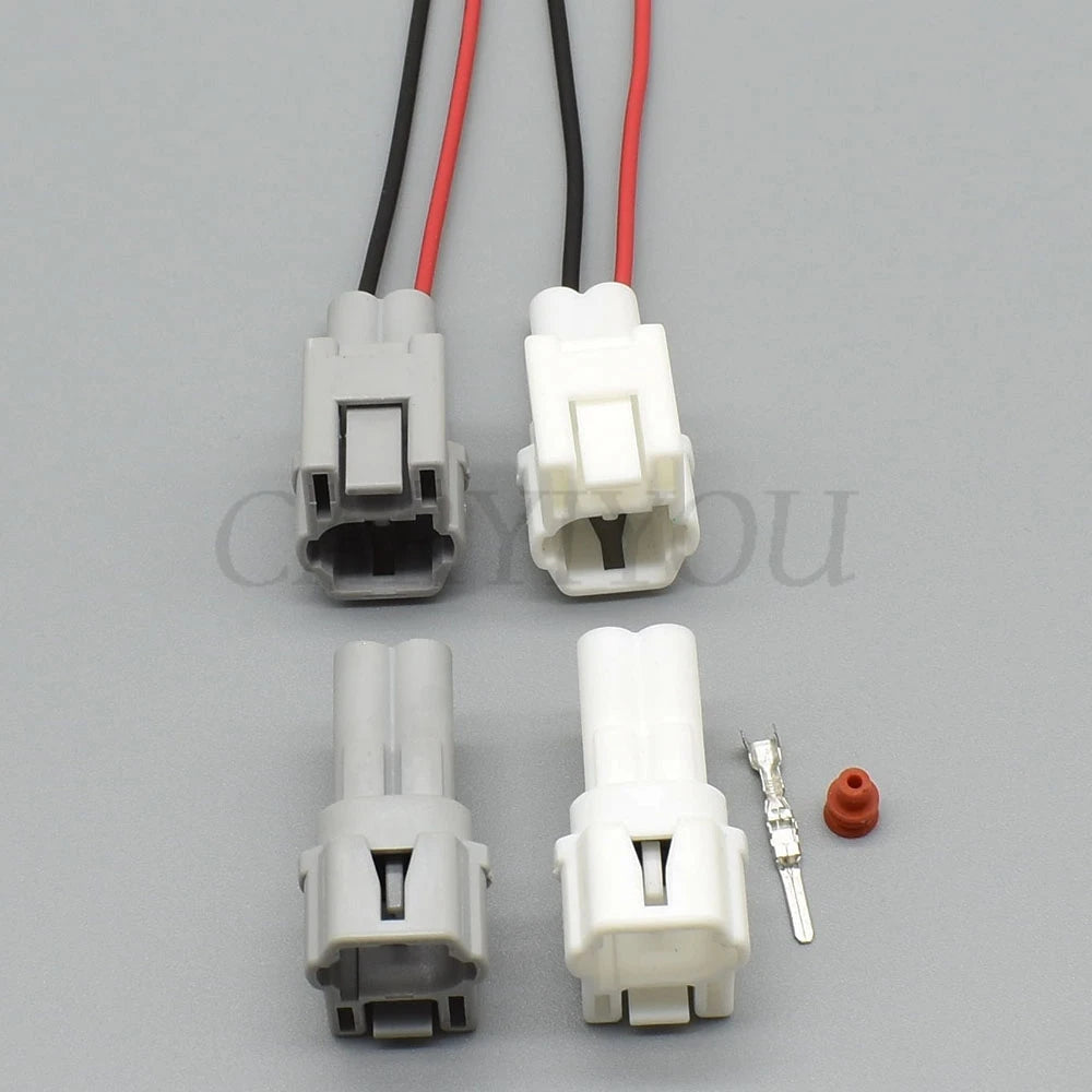 Detailed view of automotive unsealed wire harness connector terminal structure ensuring stable electrical contact