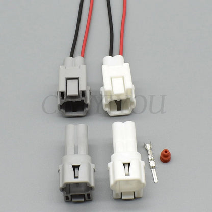 Detailed view of automotive unsealed wire harness connector terminal structure ensuring stable electrical contact