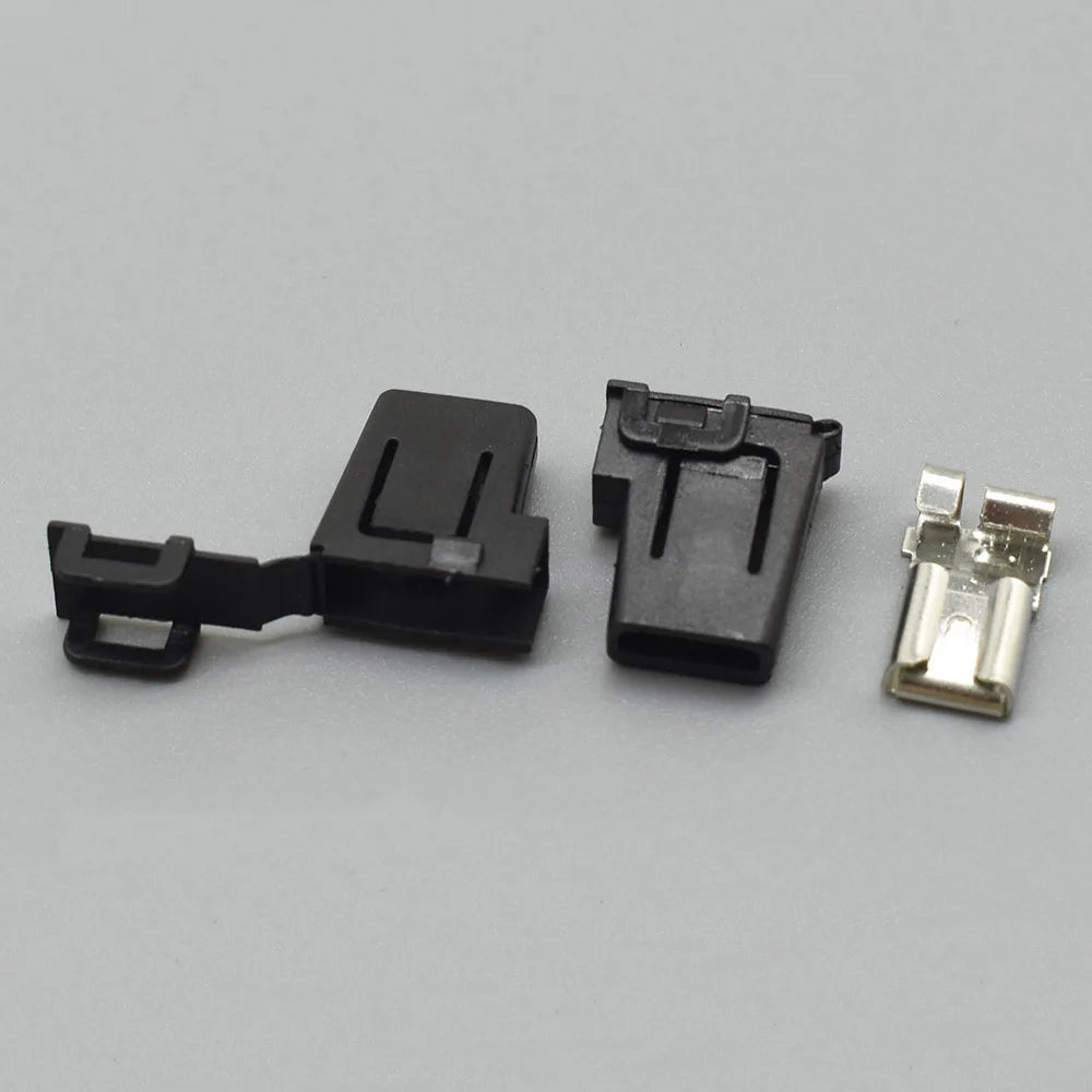 6.3mm automotive female connector illustrating terminal installation for stable and reliable wire harness connections