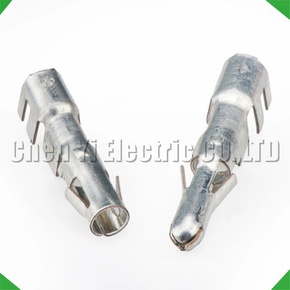 Wire harness crimp terminal pins for automotive connectors