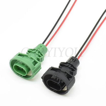 2 pin male sealed automotive connector with integrated wire for fuel injector and timer systems