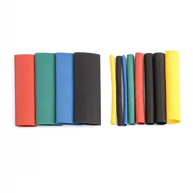Shrinkable wire wrap tubing for cable insulation and protection, 530-800PCS assorted heat shrink tubes