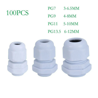 Wire waterproof connector nylon PG IP68 quick cable seal connector in white