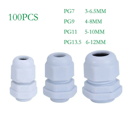 Wire waterproof connector nylon PG IP68 quick cable seal connector in white