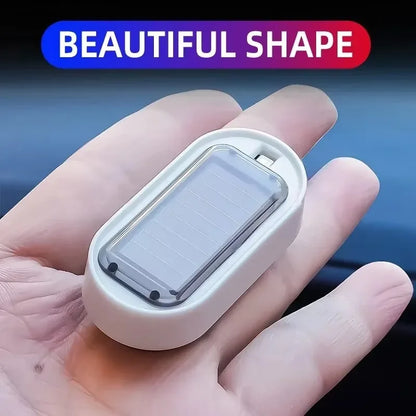 Wireless solar powered security alarm lamp