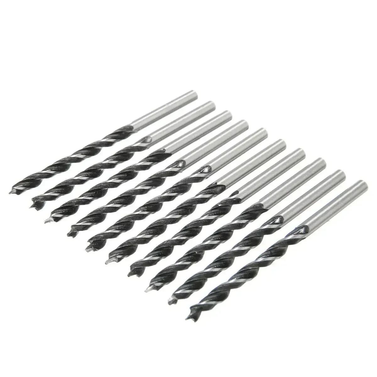 Wood drill bit kit with center point for woodworking and DIY power tool applications, 3mm/4mm/5mm