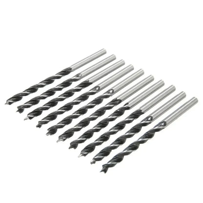 Wood drill bit kit with center point for woodworking and DIY power tool applications, 3mm/4mm/5mm
