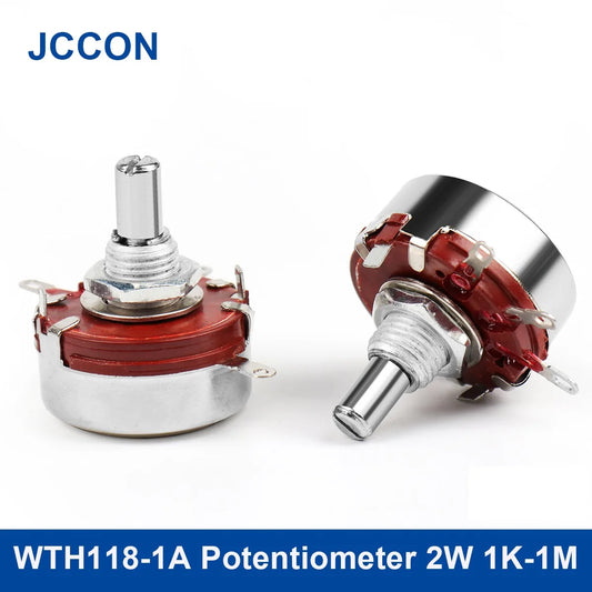 WTH118-1A 2W single-turn carbon film potentiometer rotary switch 1K to 1M