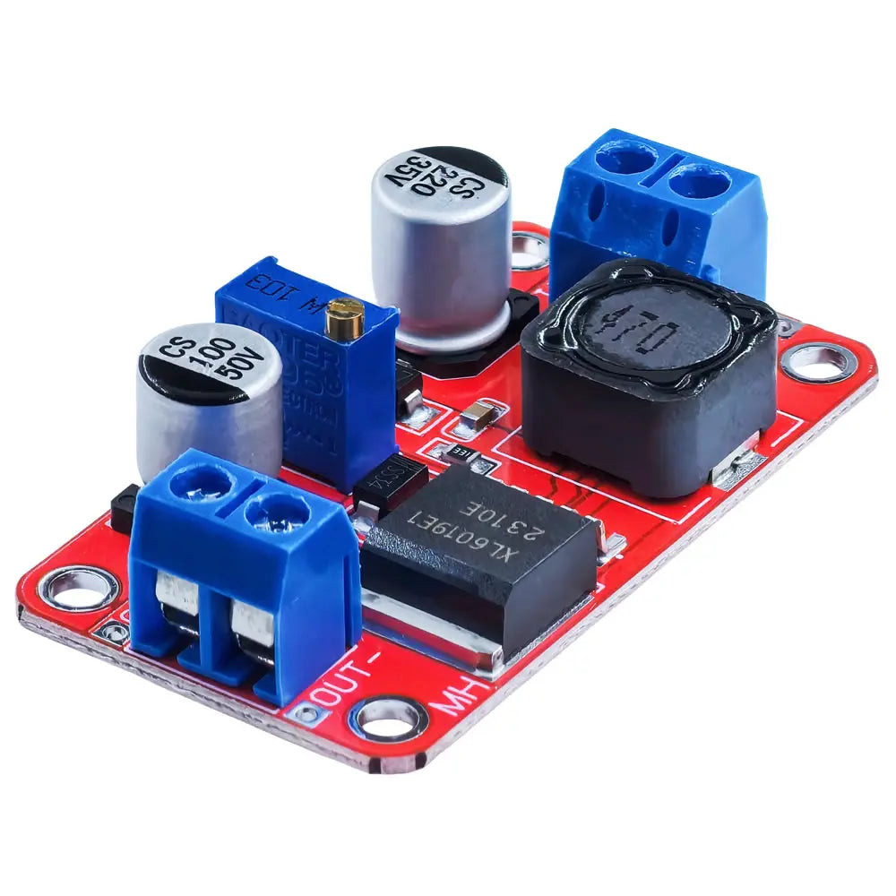 XL6019 DC-DC step-up boost converter module, 5A adjustable input 3.3-35V to output 5V/6V/9V/12V/24V, power supply regulator for DIY electronics and Arduino projects