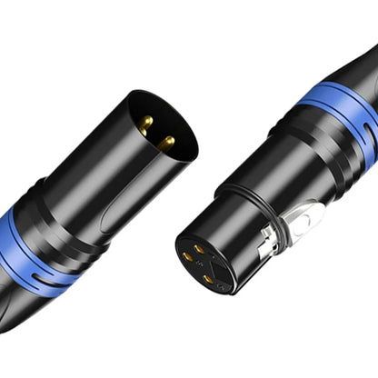 Structure of 3Pin XLR audio connector, color head, pure copper pins, male and female, Canon welding plug and socket