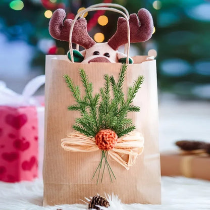 Xmas tree decorated with realistic artificial pine branches and pine needles