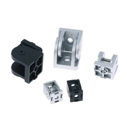 Zinc alloy hinge angle connector for aluminum profiles