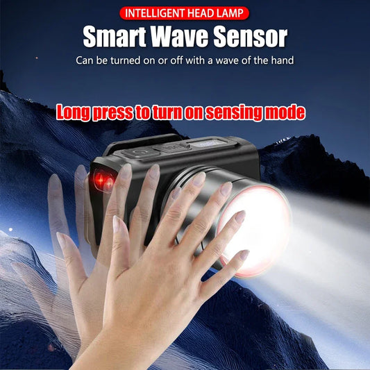 Adjustable zoom LED work light headlight
