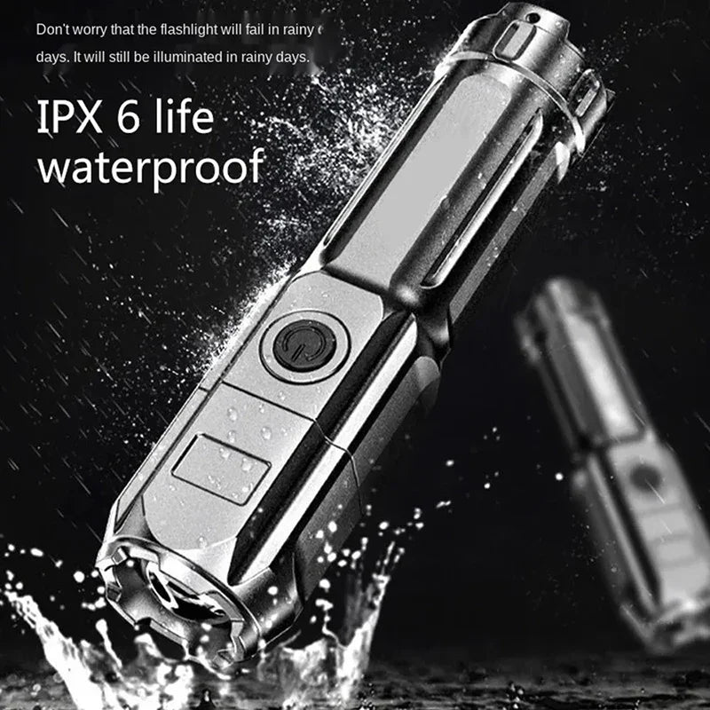 Zoomable LED torch for outdoor use